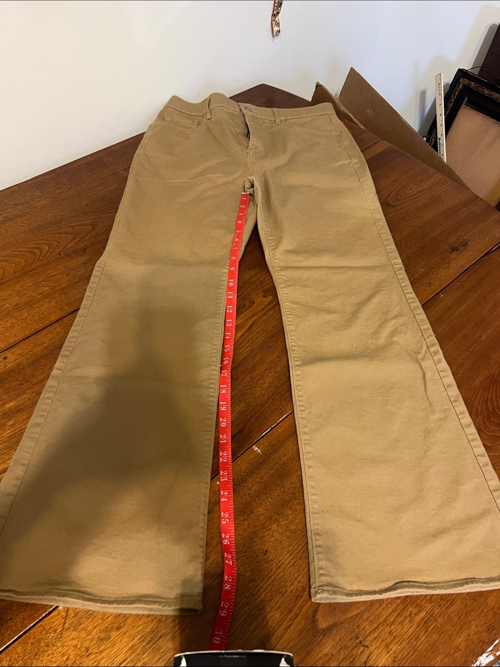 LOFT Women’s Khaki Mini Boot-Cut Leg Chinos
